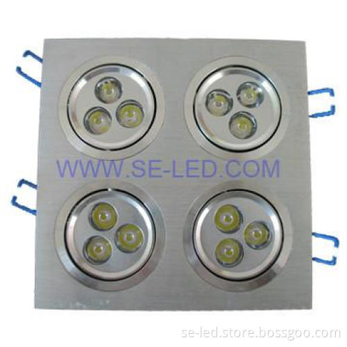 12W Square Dimmable LED Ceiling Light